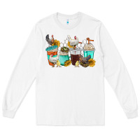 White chicken coffee cups Long Sleeve Tee - texasbilliewilder