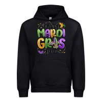 Black happy mardi gras y'all Urban Hoodie - MaliasSmallBusiness