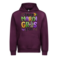 Mauve Wine happy mardi gras y'all Urban Hoodie - MaliasSmallBusiness