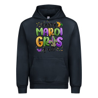 Navy happy mardi gras y'all Urban Hoodie - MaliasSmallBusiness