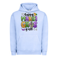 Pigment Grape Ice happy mardi gras y'all Urban Hoodie - MaliasSmallBusiness