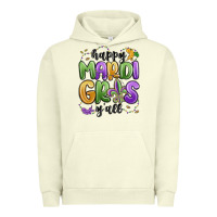 Pigment Pistachio happy mardi gras y'all Urban Hoodie - MaliasSmallBusiness