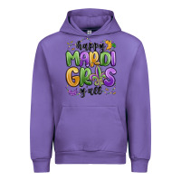 Tulip happy mardi gras y'all Urban Hoodie - MaliasSmallBusiness