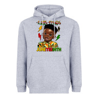 Heather Grey little mister juneteenth Heavyweight Hoodie - HRA Design Shop