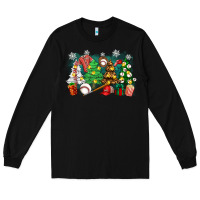 Black christmas trees with baseball Long Sleeve Tee - Zillion Design Studio