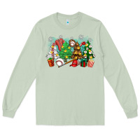 Matcha christmas trees with baseball Long Sleeve Tee - Zillion Design Studio