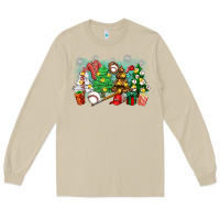 Mushroom christmas trees with baseball Long Sleeve Tee - Zillion Design Studio