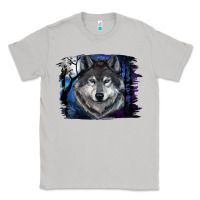 Moon Dust wolf and full moon Classic Tee - RanaPortraitStore