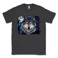 Smoke wolf and full moon Classic Tee - RanaPortraitStore