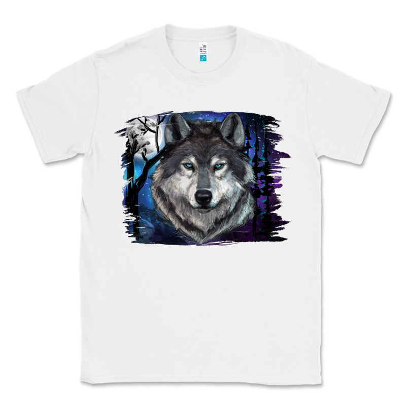 Wolf And Full Moon Classic Tee by RanaPortraitStore | Teevron