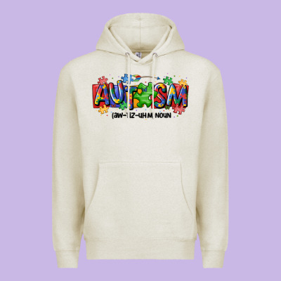 Autism Awtizuhm Noun Premium Hoodie Designed By Maliassmallbusiness