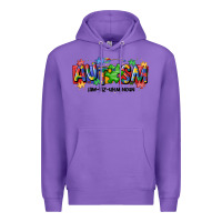 Purple autism awtizuhm noun Premium Hoodie - MaliasSmallBusiness