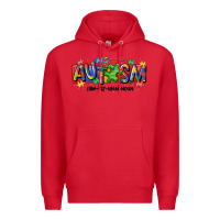Red autism awtizuhm noun Premium Hoodie - MaliasSmallBusiness