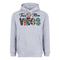 Heather Grey tired mom vibes Heavyweight Hoodie - CowhideDigitalArt