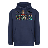 Navy tired mom vibes Heavyweight Hoodie - CowhideDigitalArt