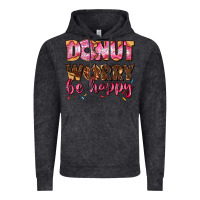 Vintage Black donut worry be happy Vintage Hoodie - AdoDesignShop