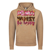 Vintage Coffee donut worry be happy Vintage Hoodie - AdoDesignShop