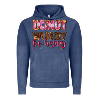 Vintage Denim donut worry be happy Vintage Hoodie - AdoDesignShop