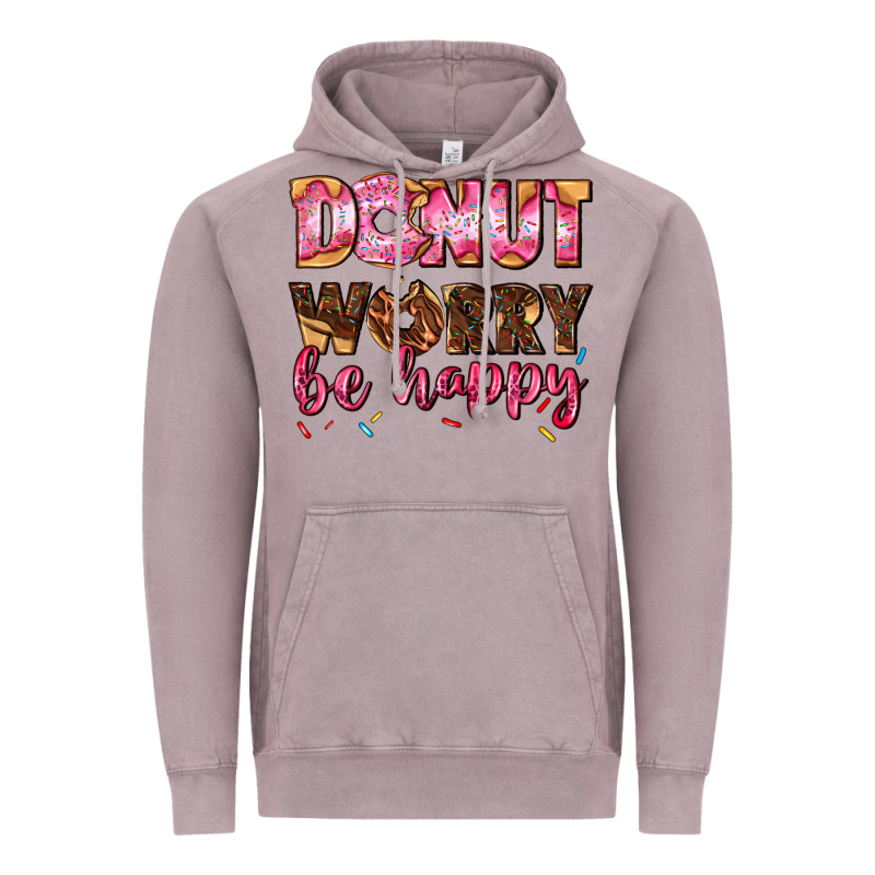 Donut Worry Be Happy Vintage Hoodie by AdoDesignShop | Teevron