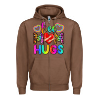 Chestnut free mom hugs Zipper Hoodie - Zillion Design Studio