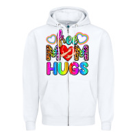 White free mom hugs Zipper Hoodie - Zillion Design Studio