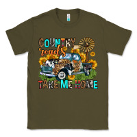 Army Green country roads take me home Classic Tee - Zillion Design Studio