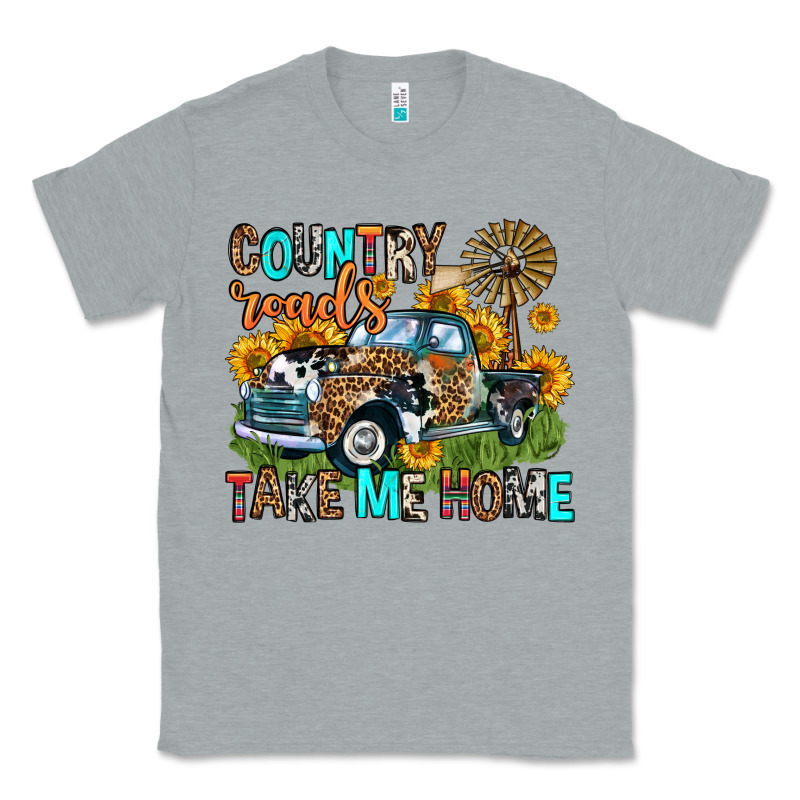Country Roads Take Me Home Classic Tee by Zillion Design Studio | Teevron