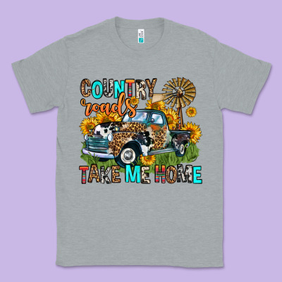 Country Roads Take Me Home Classic Tee Designed By Zillion Design Studio
