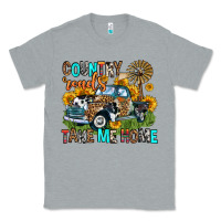Heather Grey country roads take me home Classic Tee - Zillion Design Studio