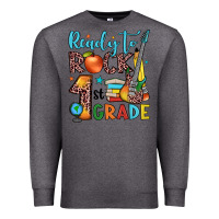 Charcoal Heather ready to rock 1st grade Premium Sweatshirt - JahusDesignShop