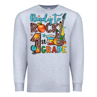 Heather Grey ready to rock 1st grade Premium Sweatshirt - JahusDesignShop