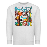 Oatmeal Heather ready to rock 1st grade Premium Sweatshirt - JahusDesignShop