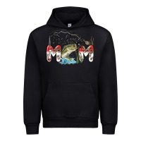 Black fishing mom Urban Hoodie - MaliasSmallBusiness