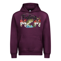 Mauve Wine fishing mom Urban Hoodie - MaliasSmallBusiness