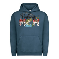 Pigment Midnight Navy fishing mom Urban Hoodie - MaliasSmallBusiness