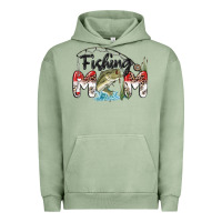 Pigment Oil Green fishing mom Urban Hoodie - MaliasSmallBusiness