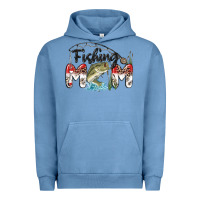 Pigment Pebble Blue fishing mom Urban Hoodie - MaliasSmallBusiness