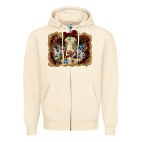 Sandshell heifer cow christmas western background Zipper Hoodie - RanaPortraitStore