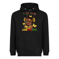 Black little miss juneteenth Heavyweight Hoodie - HRA Design Shop