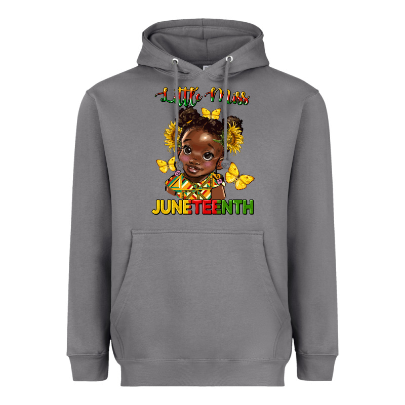 Little Miss Juneteenth Heavyweight Hoodie by HRA Design Shop | Teevron