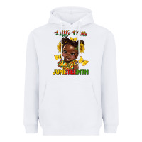 White little miss juneteenth Heavyweight Hoodie - HRA Design Shop