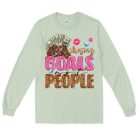 Matcha chasing goals not people Long Sleeve Tee - texasbilliewilder