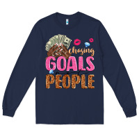 Navy chasing goals not people Long Sleeve Tee - texasbilliewilder
