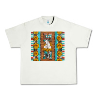 Pistachio goat family mom sunflowers serape leopard cowhide tumbler Urban Heavy Tee - Artiststas