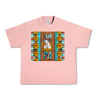 Salmon goat family mom sunflowers serape leopard cowhide tumbler Urban Heavy Tee - Artiststas