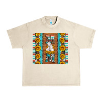Sandshell goat family mom sunflowers serape leopard cowhide tumbler Urban Heavy Tee - Artiststas