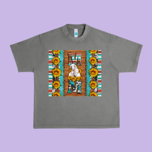 Goat Family Mom Sunflowers Serape Leopard Cowhide Tumbler Urban Heavy Tee Designed By Artiststas