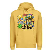Antique Gold let your light shine Premium Hoodie - MaliasSmallBusiness