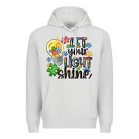 Dove Grey let your light shine Premium Hoodie - MaliasSmallBusiness