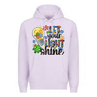 Lilac let your light shine Premium Hoodie - MaliasSmallBusiness